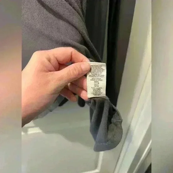 Free People gray ribbed long sleeve scoop neck a line swing tee size small - Picture 7 of 9